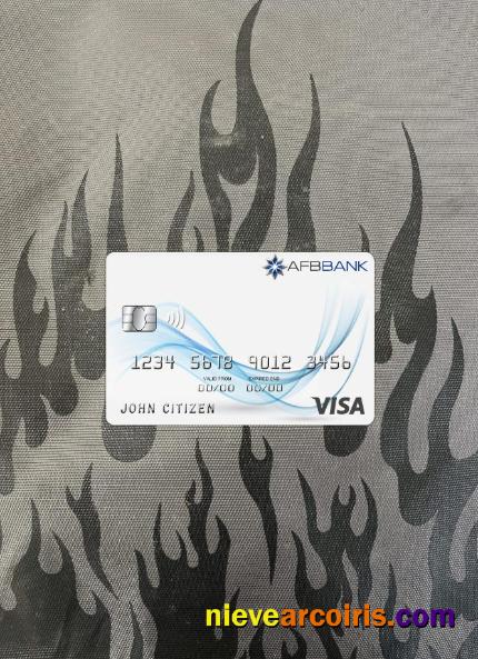 Azerbaijan AFB bank visa card photolook